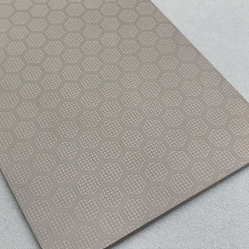 棕灰单面六角蜂窝纹